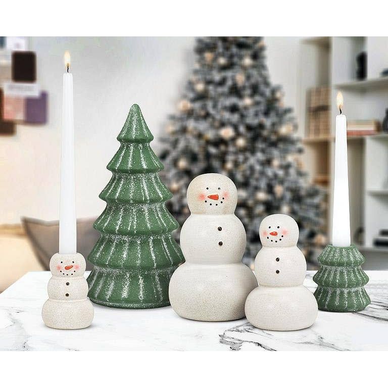 Large Snowy Evergreen Tree