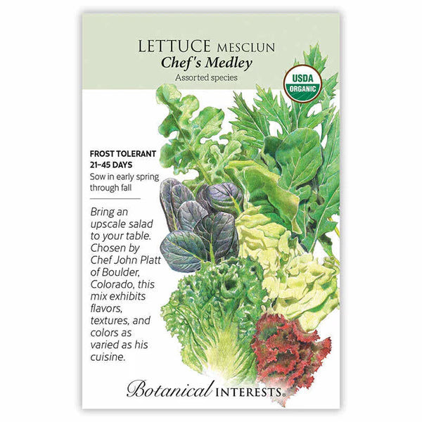 Lettuce Mesclun seeds, "Chefs Medley"