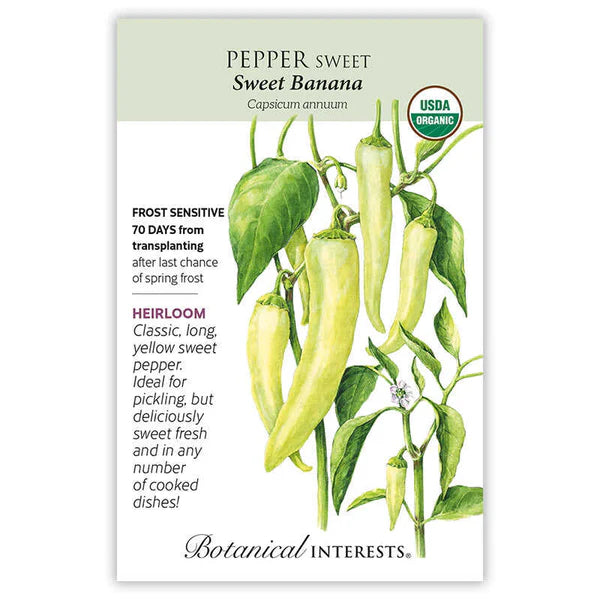Pepper Sweet seeds, "Sweet Banana"