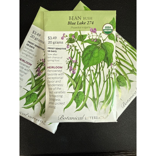 Bean Bush Green seeds, "Blue Lake274"