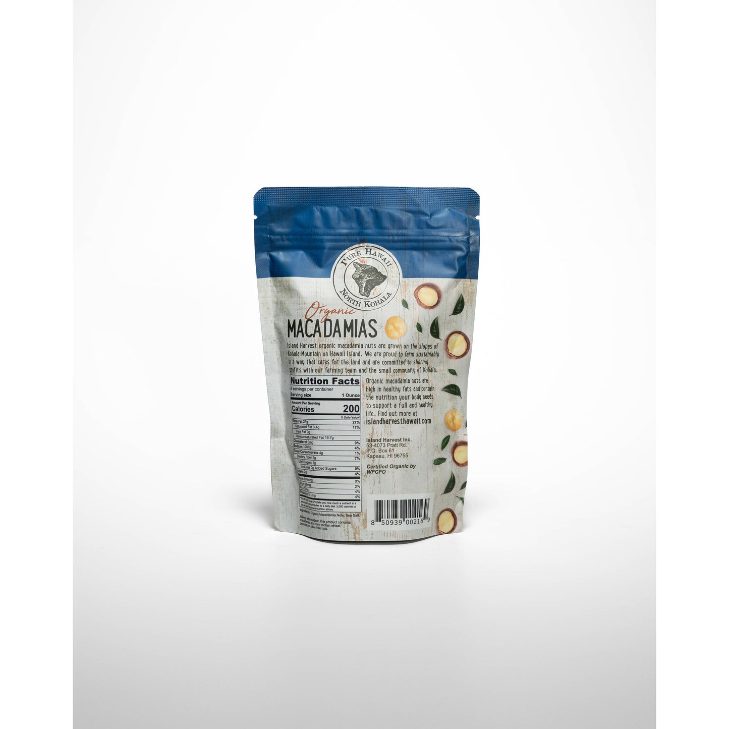 Organic Macadamias with Sea Salt (4oz)
