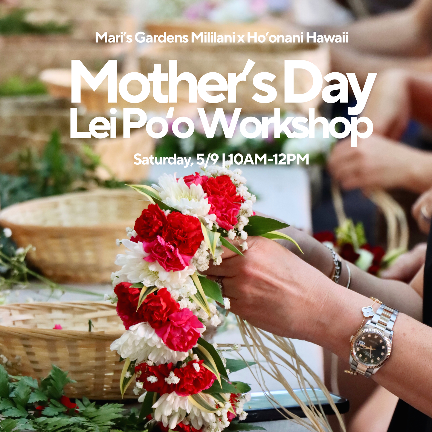 5/9 Mother's Day Lei Po’o Workshop (Mililani)