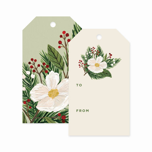 Christmas Floral Gift Tags