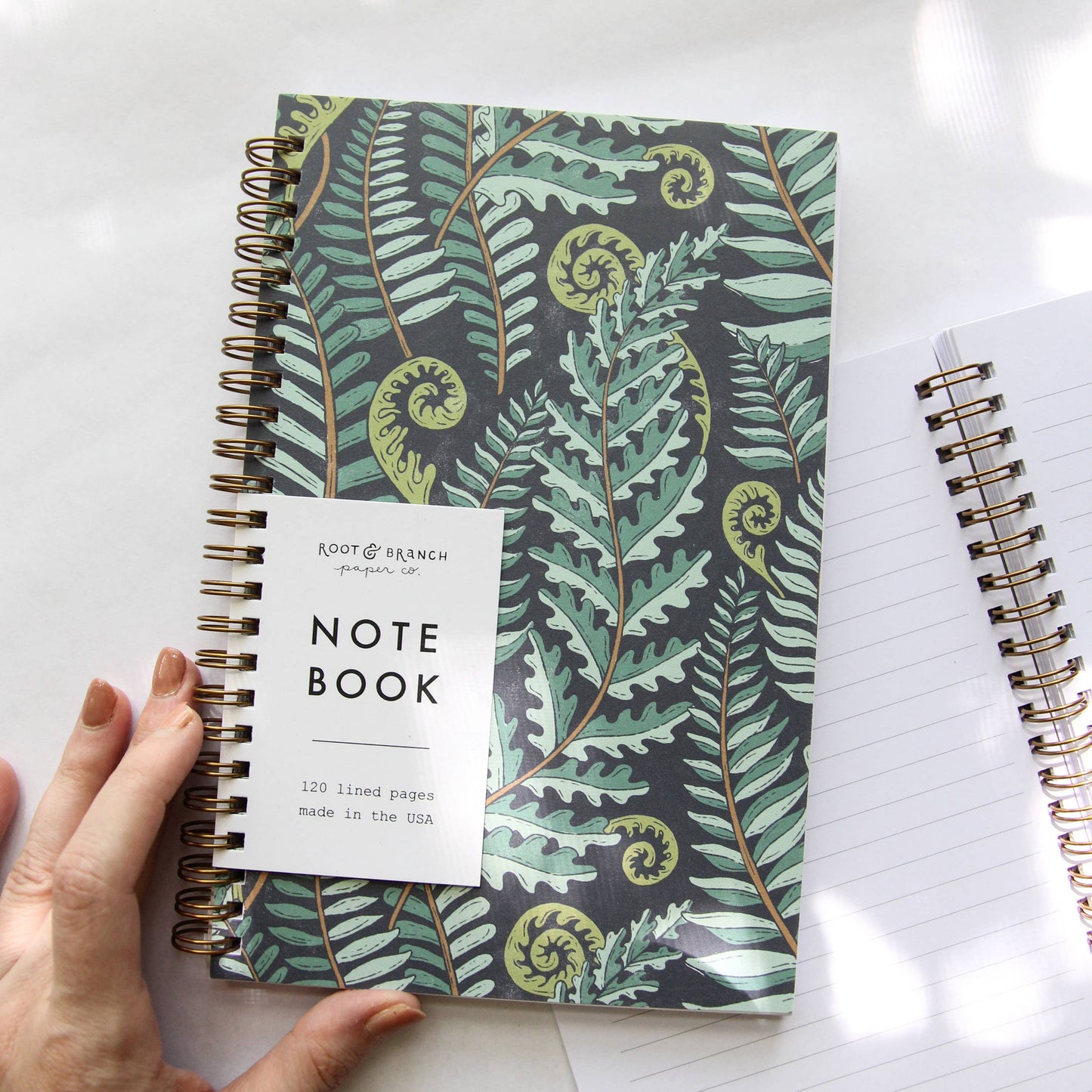 Forest Fern Spiral Bound Notebook