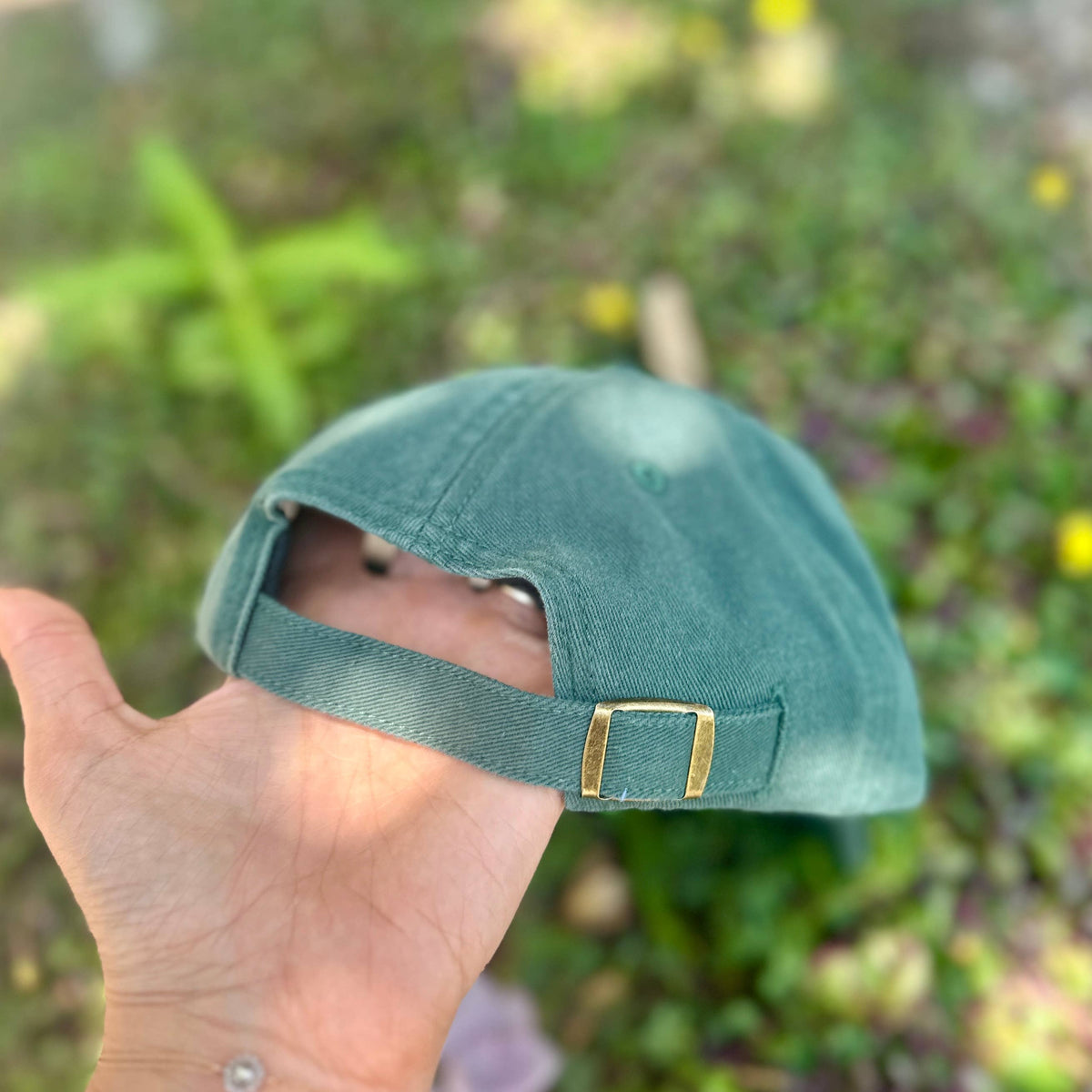 Green Monstera Hat – Embroidered Plant Hat