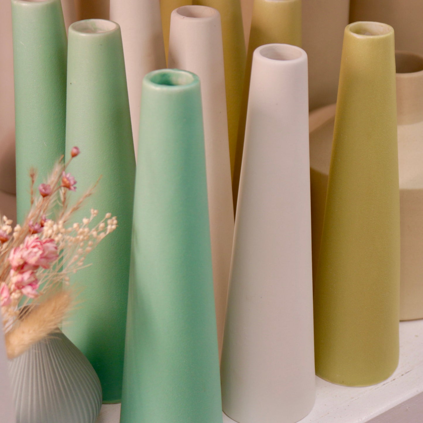 Tall Slender Ceramic Vase