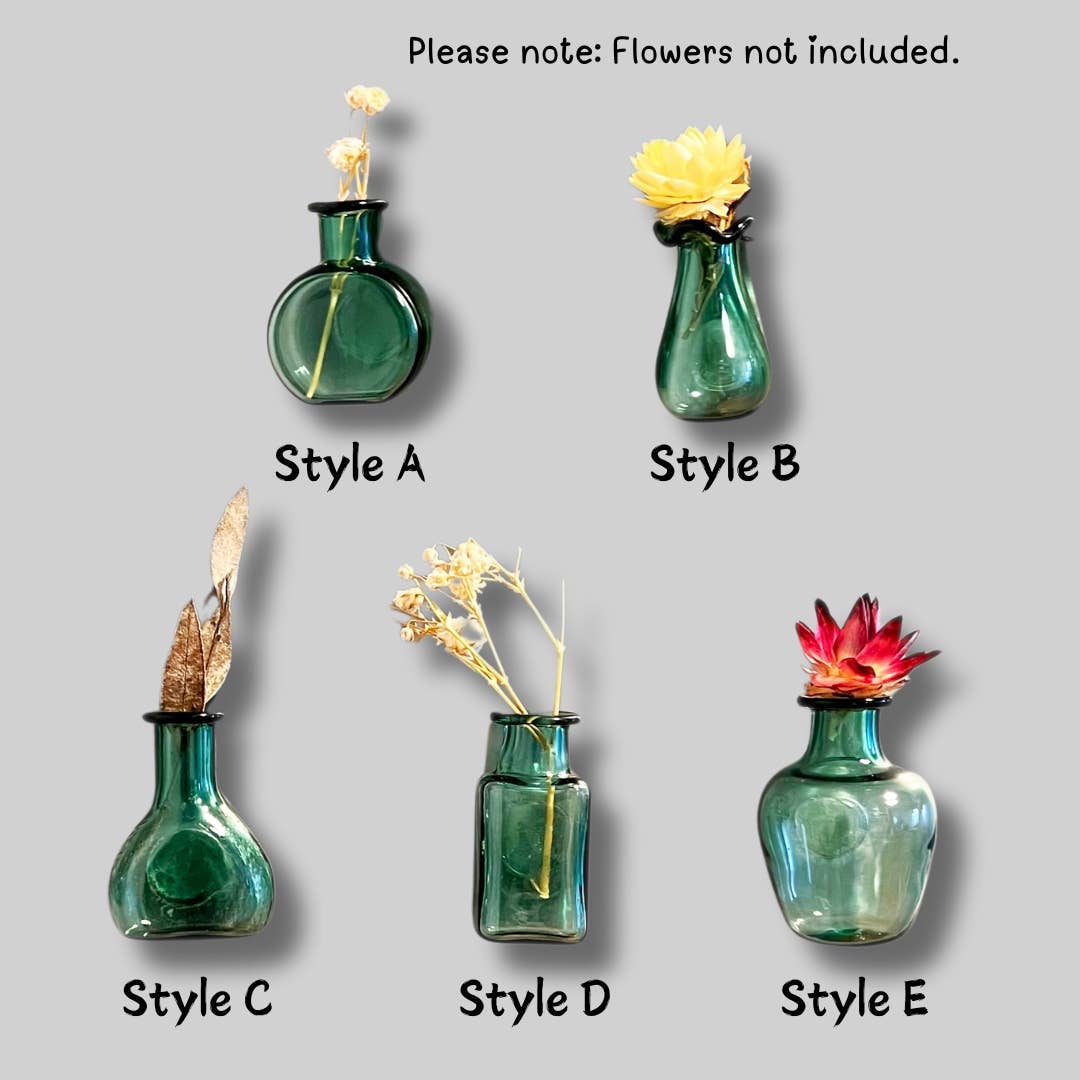 Mini Glass Vase Magnet, Home&Kitchen Decor, Pet Keepsake