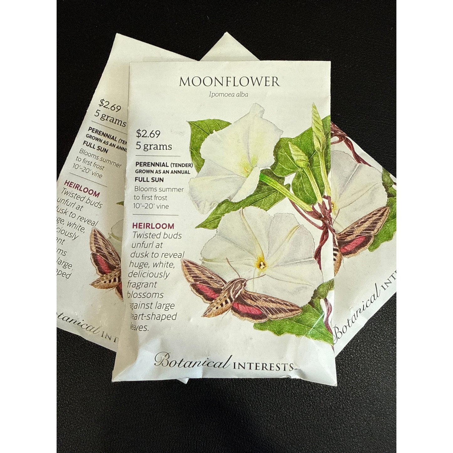 Moonflower seeds, "White"