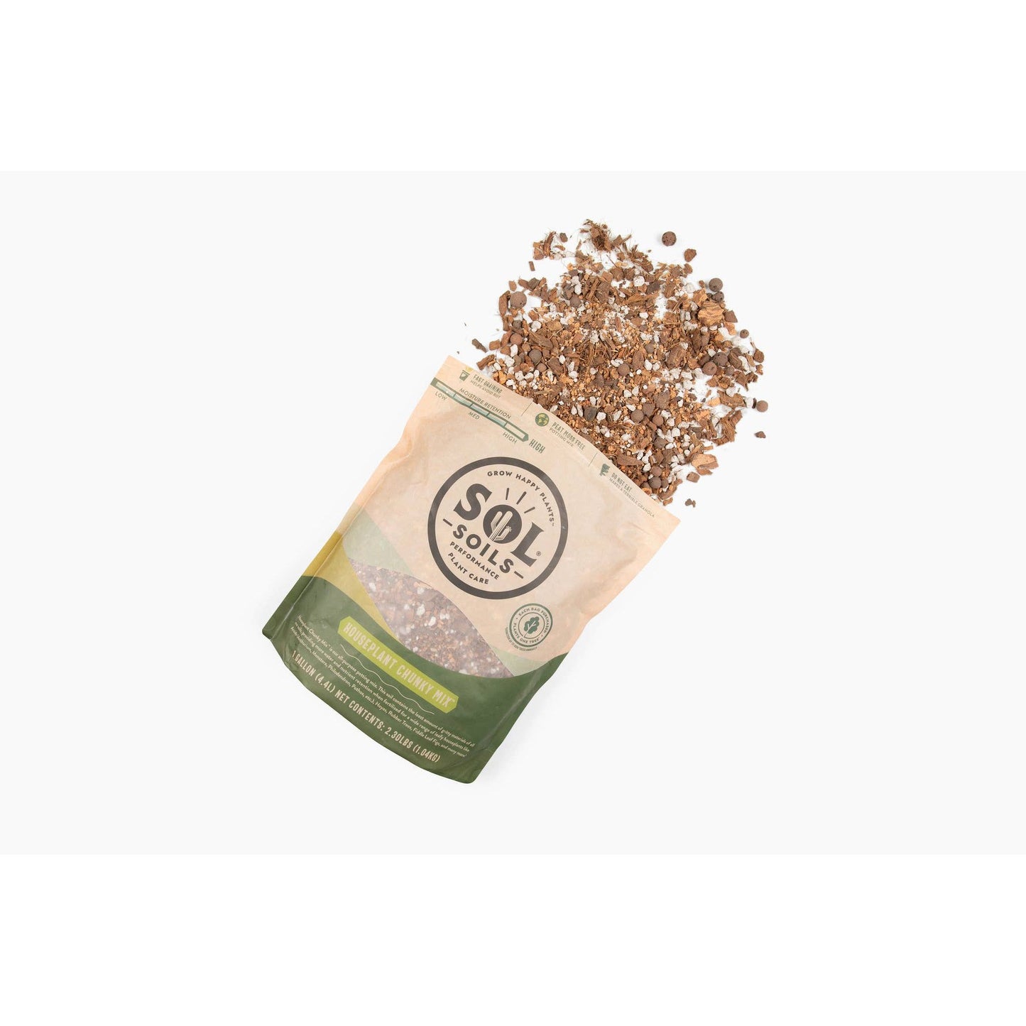 Soil (1Qt) Houseplant Chunky Mix (Aroid/Tropical Soilless)