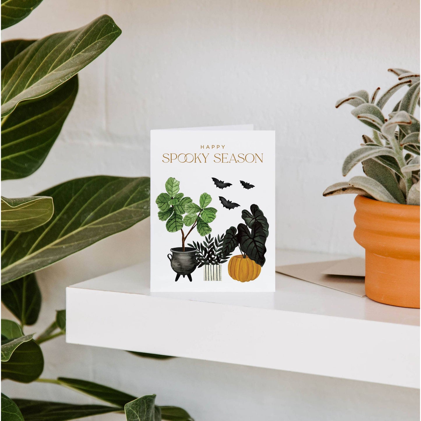 Happy Spooky Season Halloween Greeting Card | Fall Card