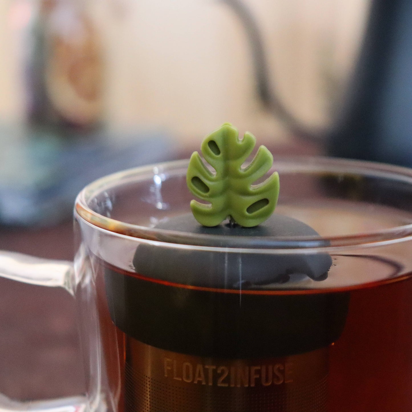 Floating Tea Infuser — Monstera Leaf