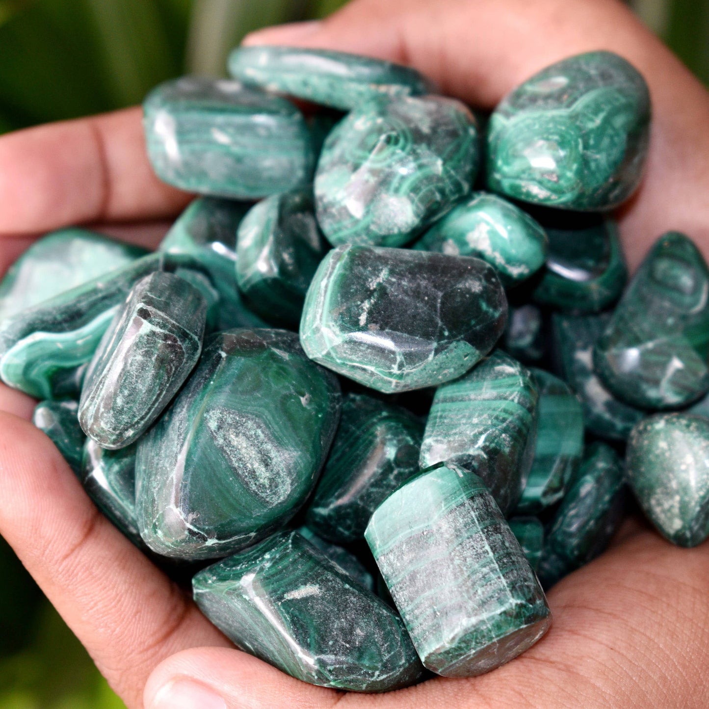 Malachite Tumbled Stones