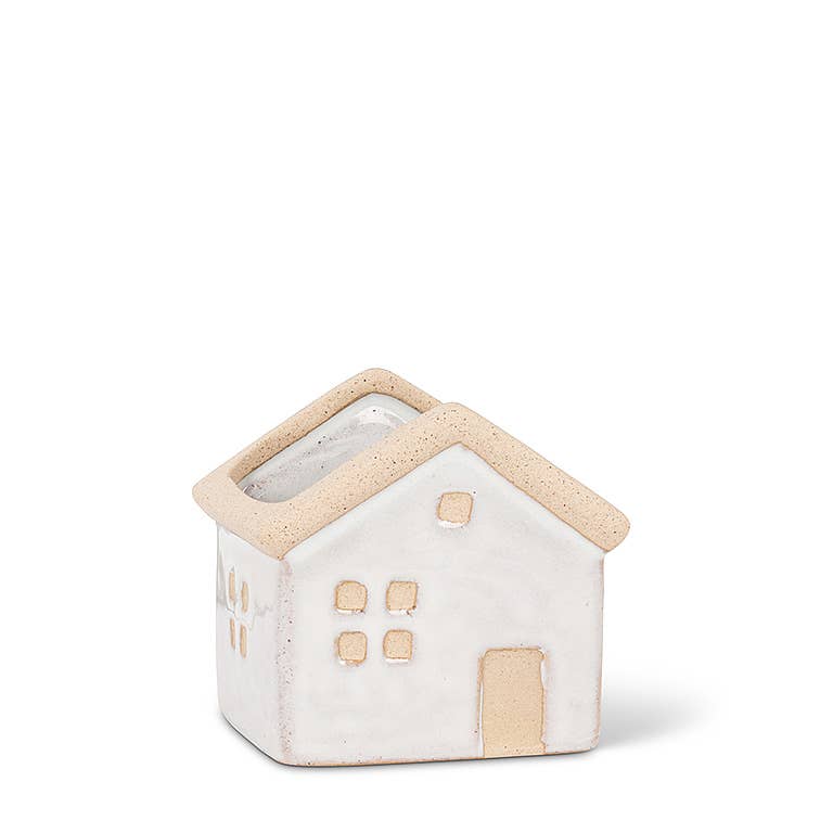 Mini House Planter-Gry-2.5" L