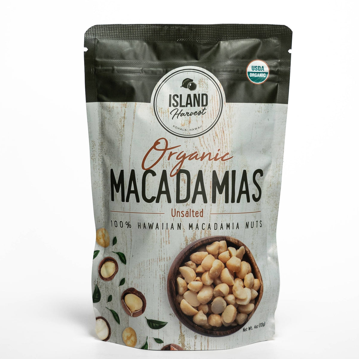 Organic Macadamias Unsalted (4oz)