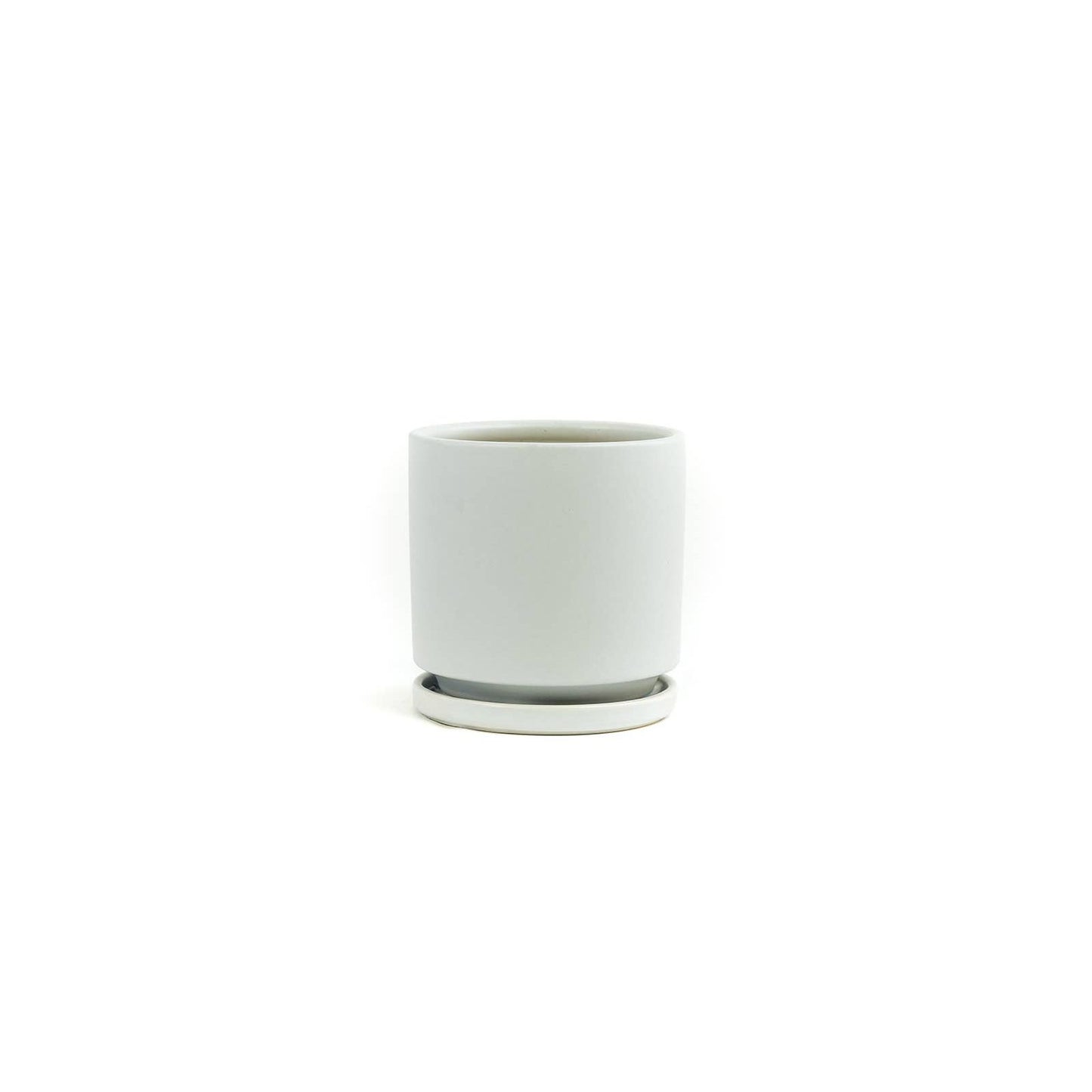 4.5" Gemstone Cylinder Pots with Water Saucers