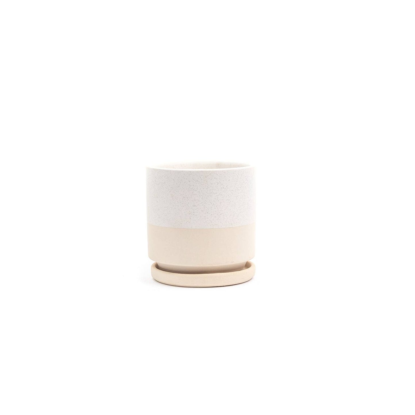 6.5" Gemstone Cylinder Pots with Water Saucers