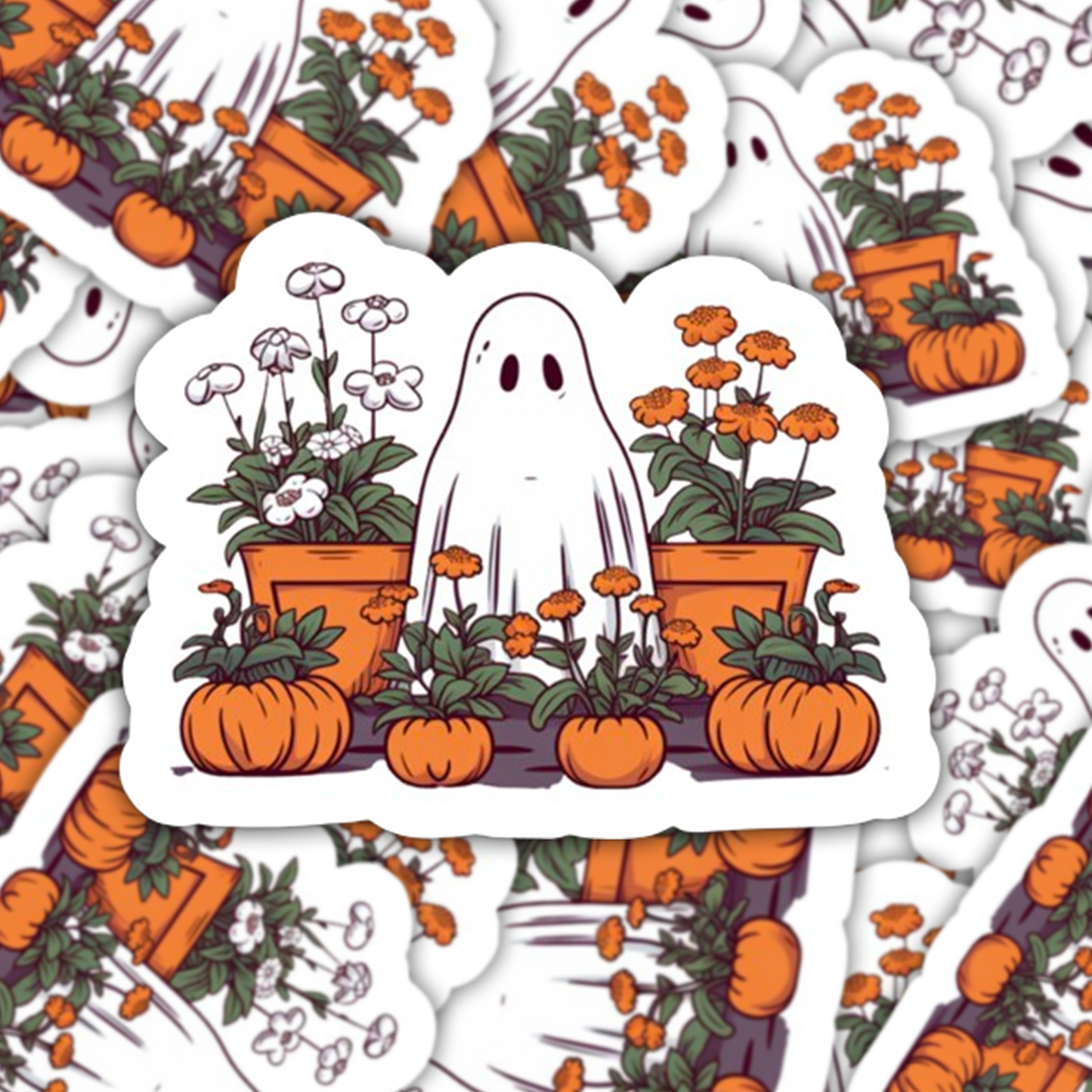 Ghost Pumpkin Sticker