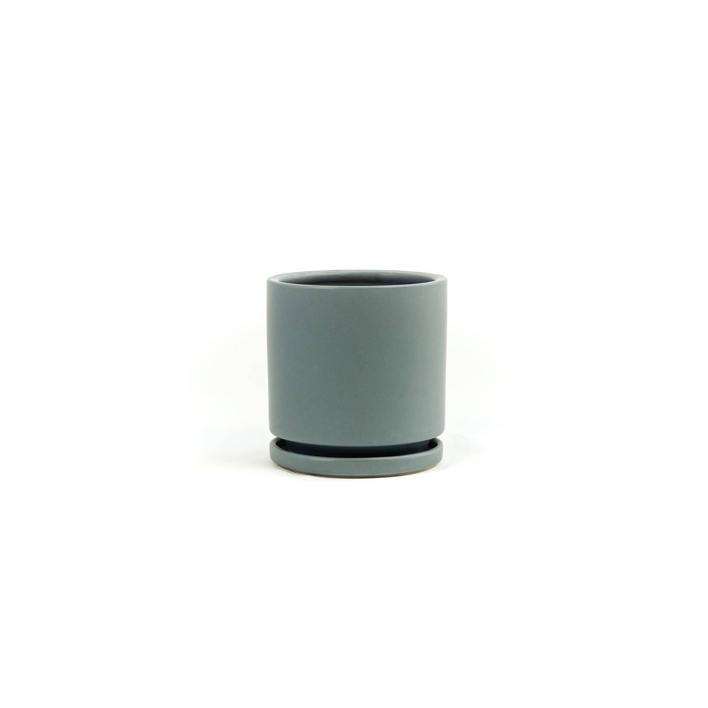 6.5" Gemstone Cylinder Pots with Water Saucers