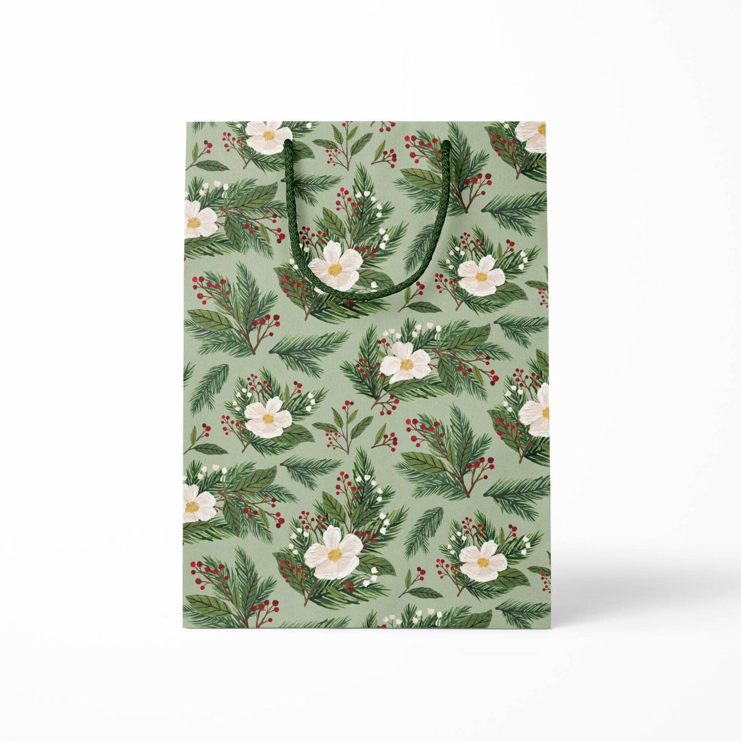 Christmas Floral Gift Bag