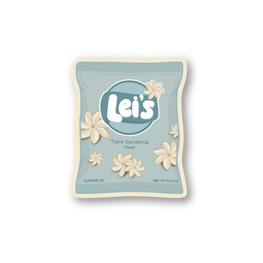 Bag Of Lei's Sticker - Tiare Gardenia