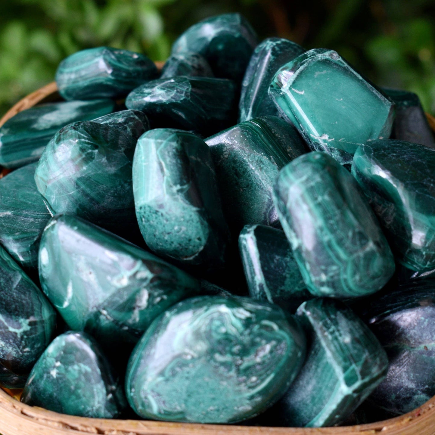 Malachite Tumbled Stones