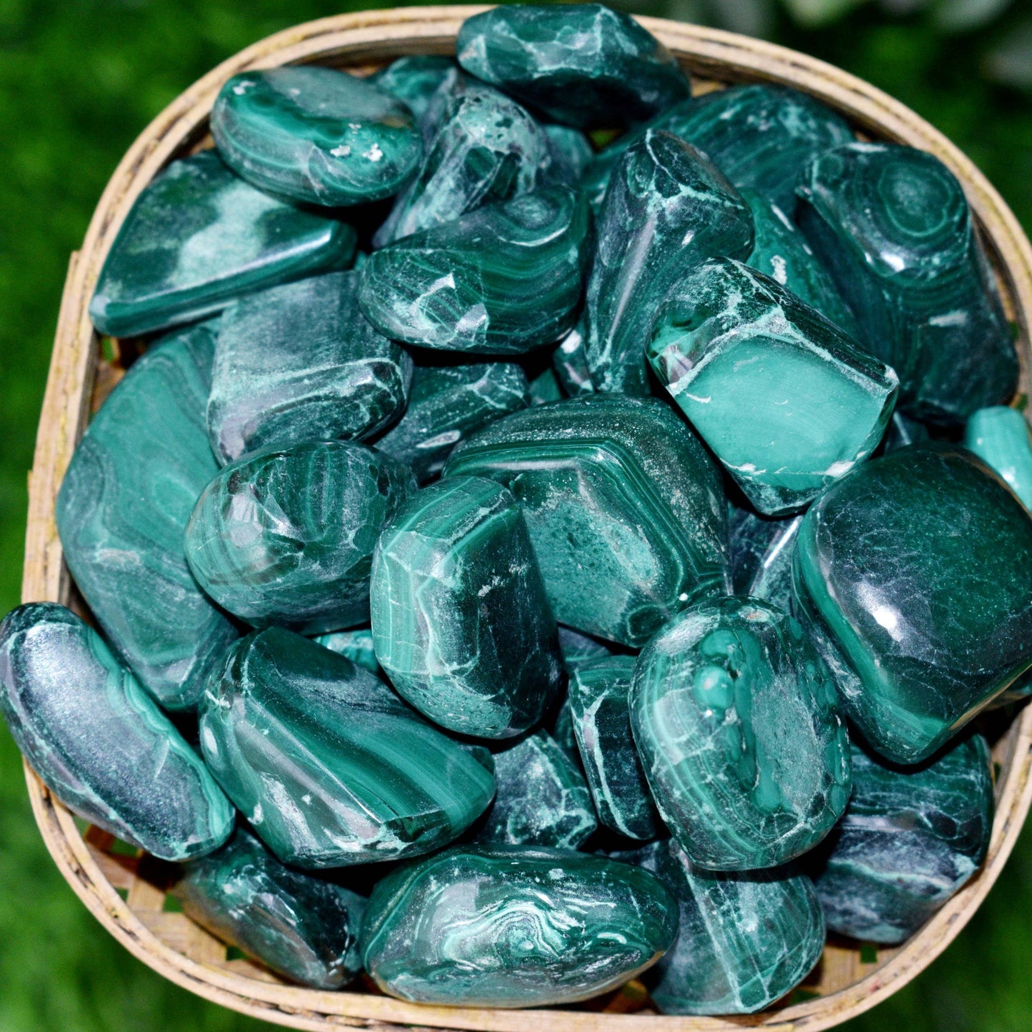 Malachite Tumbled Stones