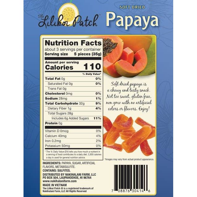 Papaya Soft Dried Fruit 3.5oz