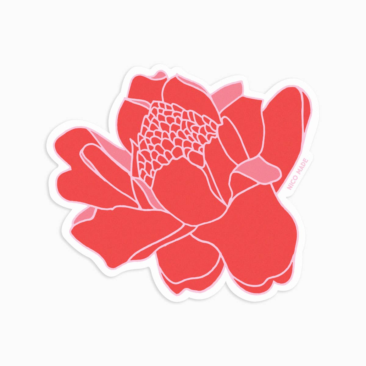 Torch Ginger (Red) - Sticker