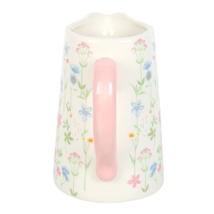 Spring Floral Print Ceramic Flower Jug