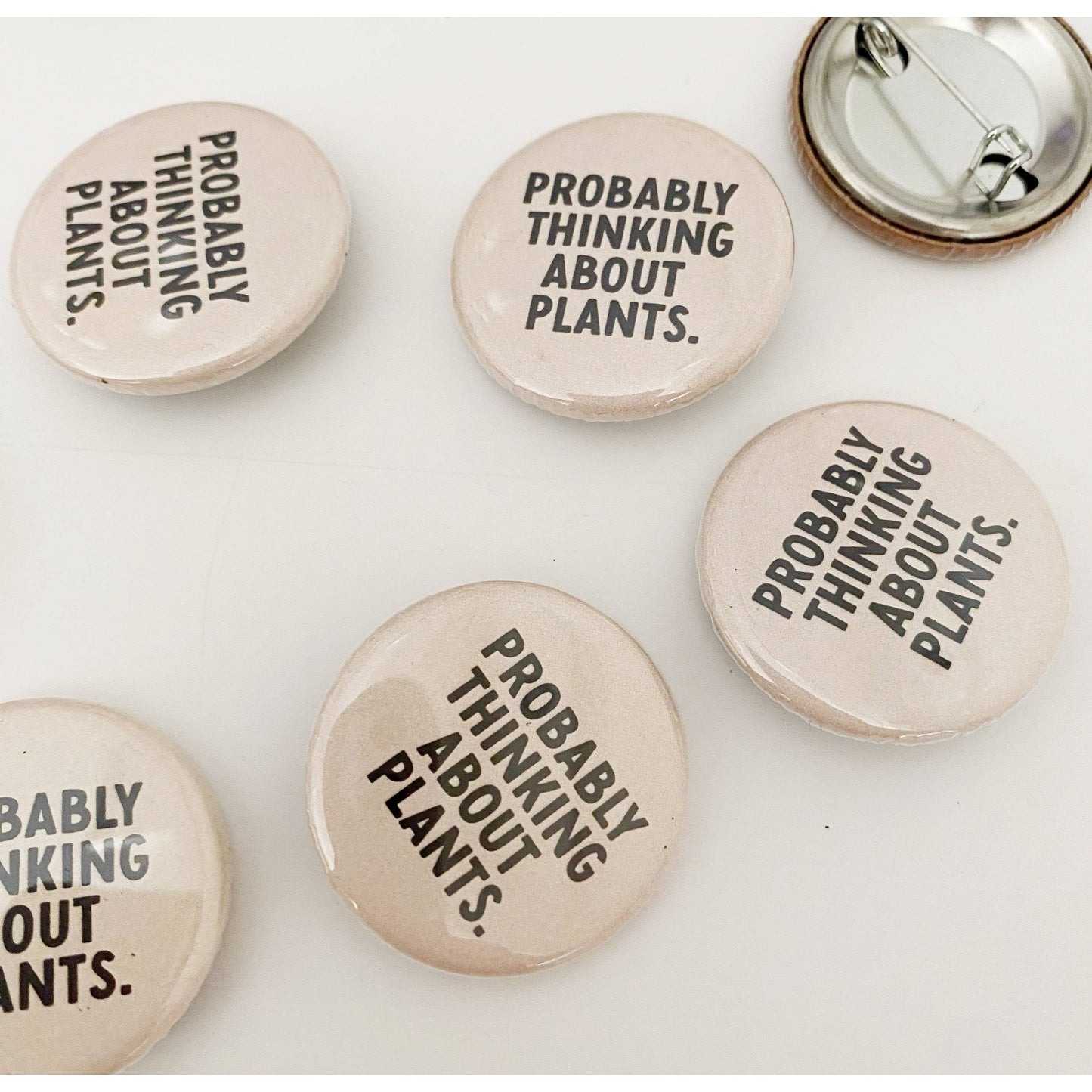 Probably thinking about plants button