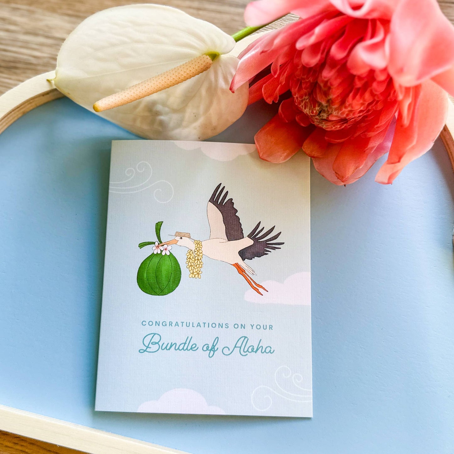 Bundle of Aloha - New Baby Greeting Card