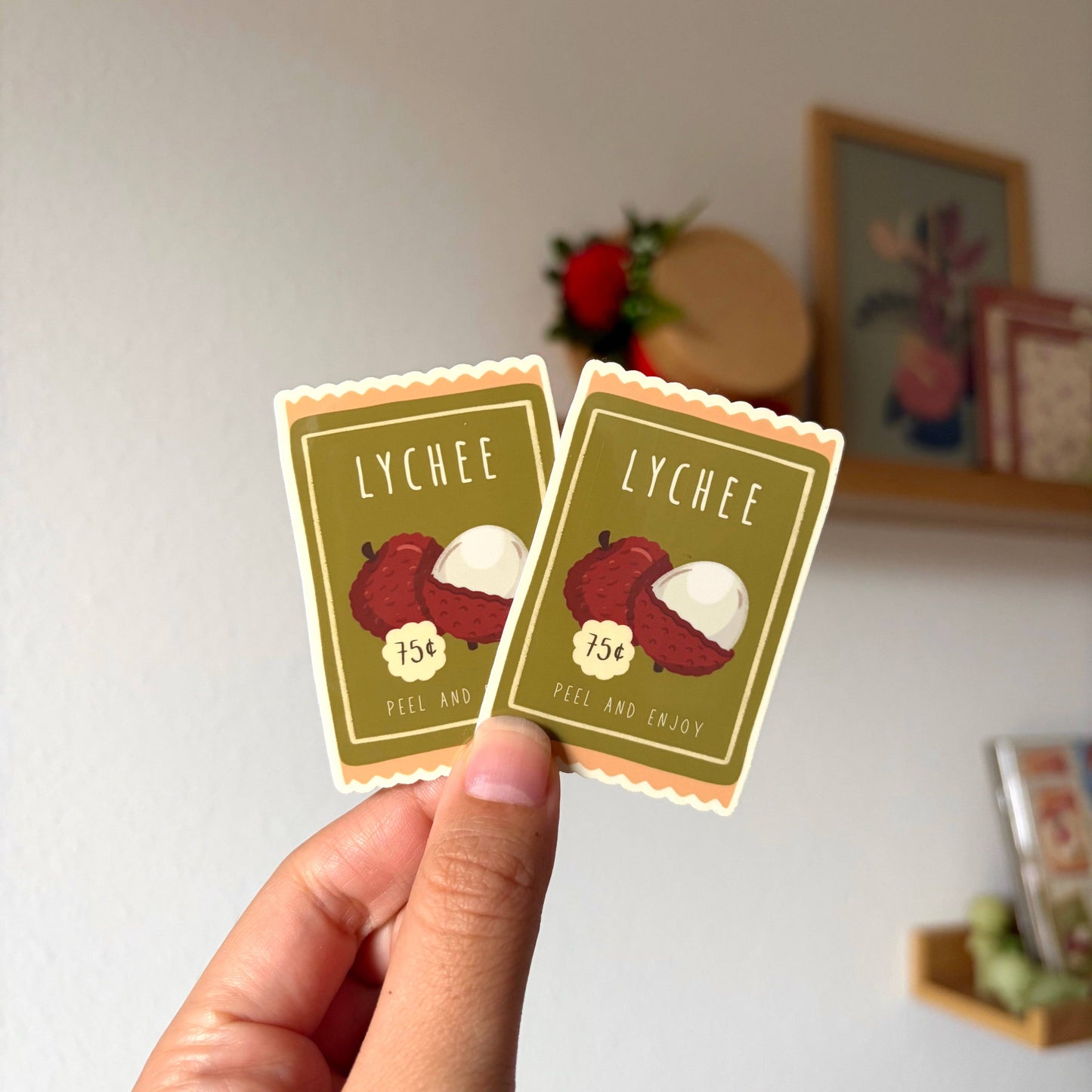 Lychee Seed Packet Sticker
