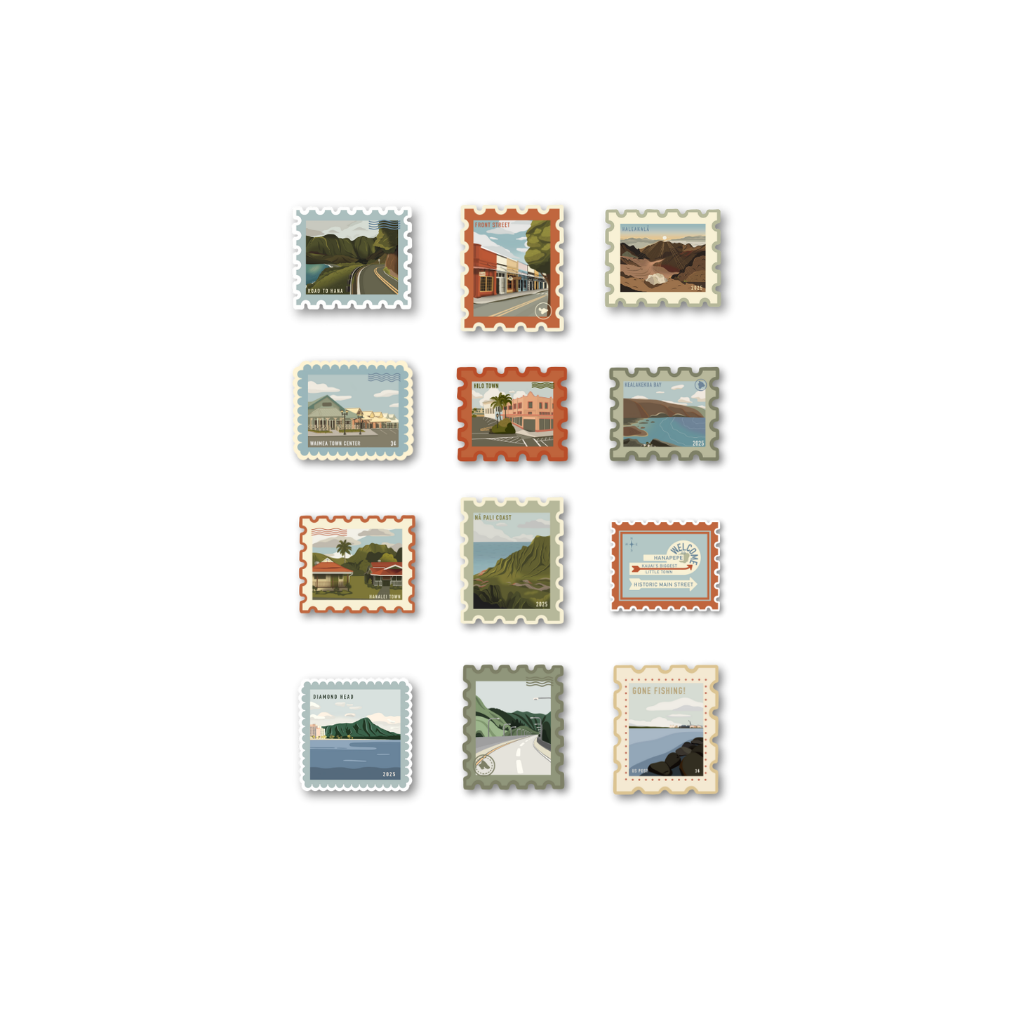 Holoholo Around Hawaiʻi Sticker Flakes