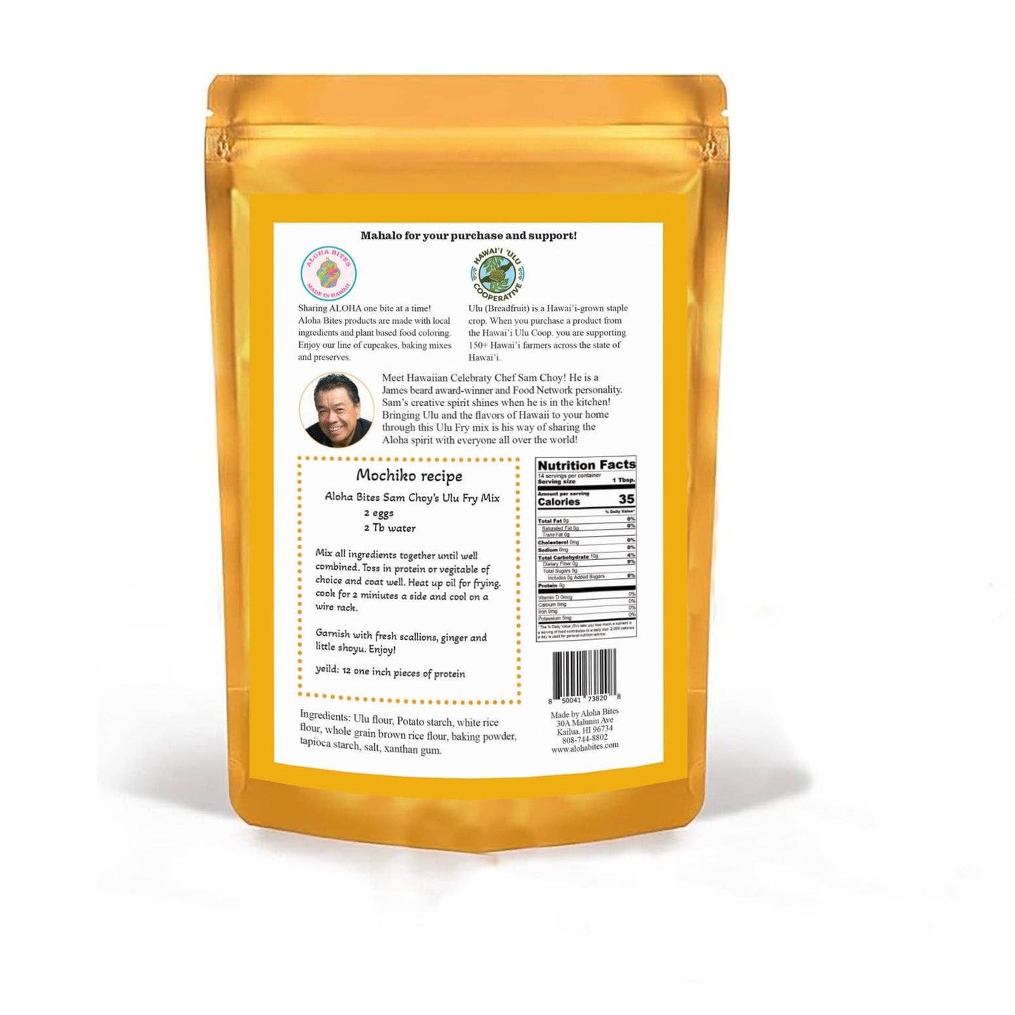 (Breadfruit)  'Ulu Savory Breading Mix "Sam Choy’s" (GF/V)