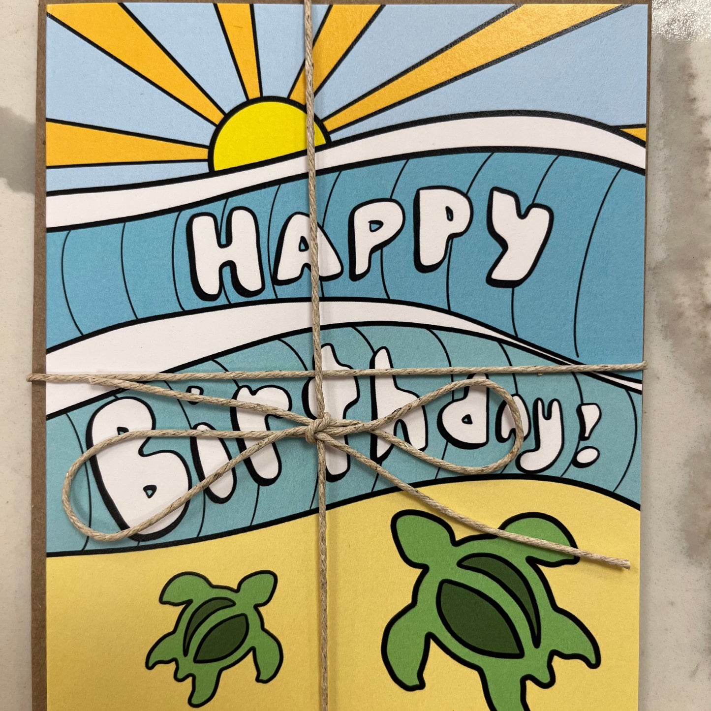 Paradise Visions Greeting Card - Honu Birthday