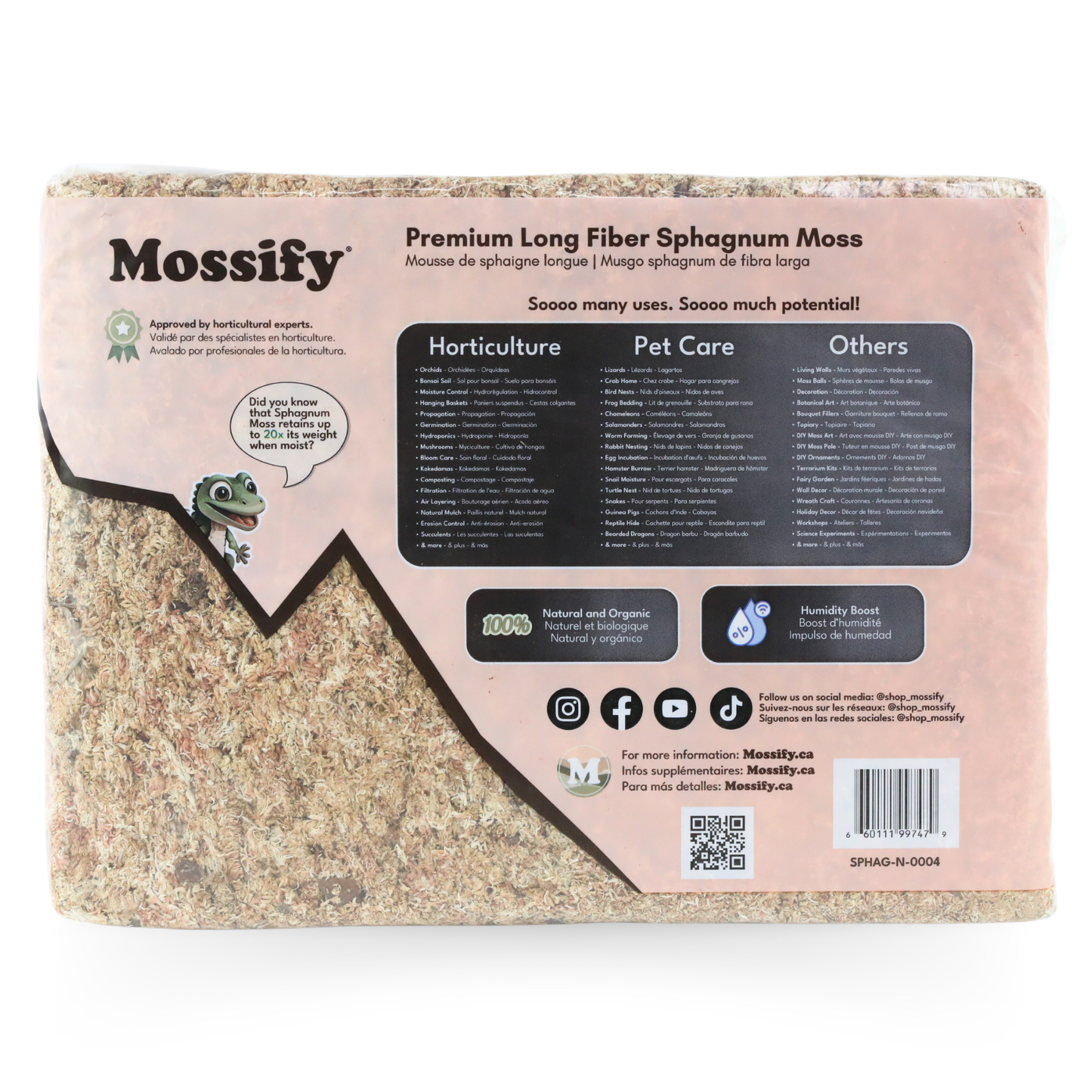 Premium Long Fiber Sphagnum Moss
