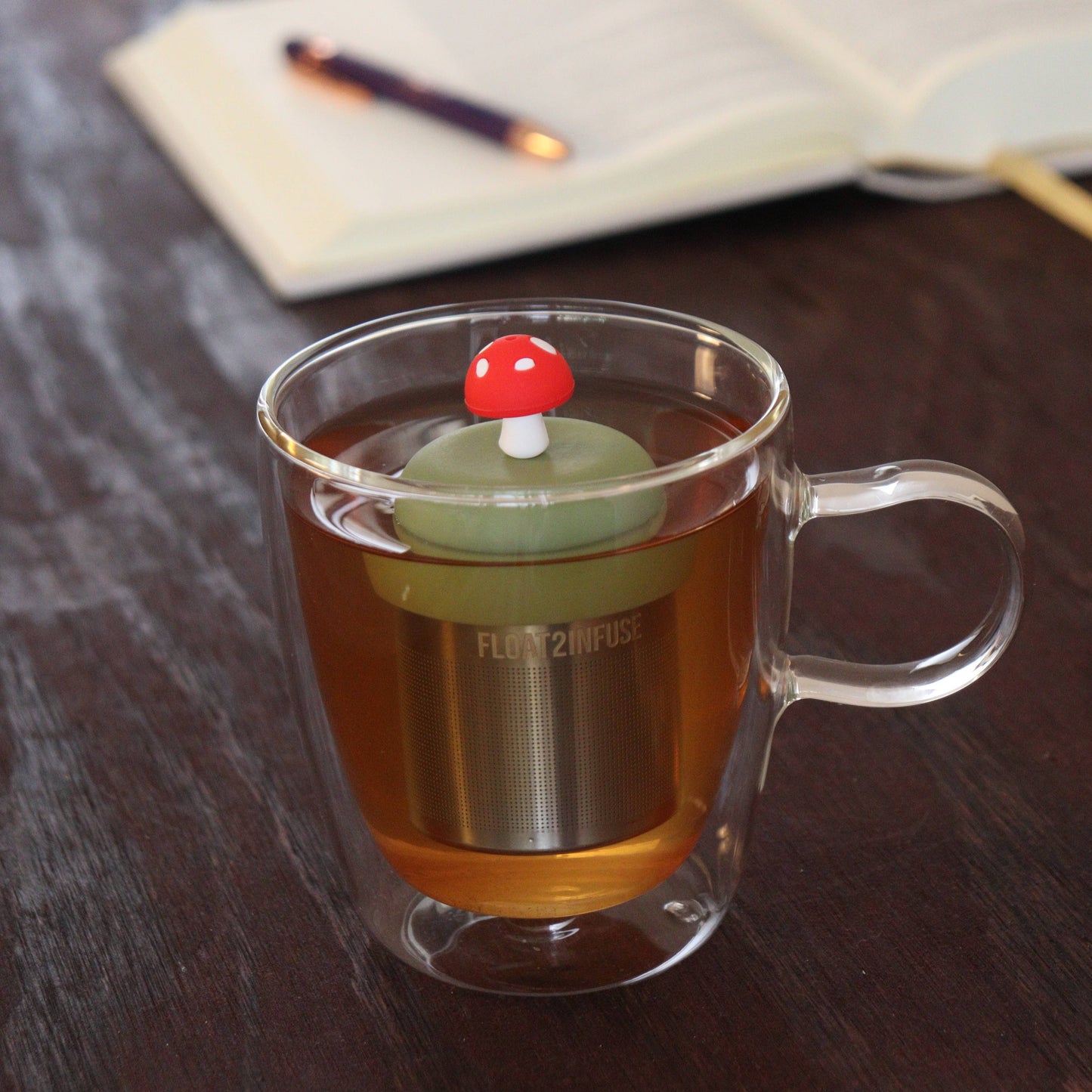 Floating Tea Infuser — Mushroom