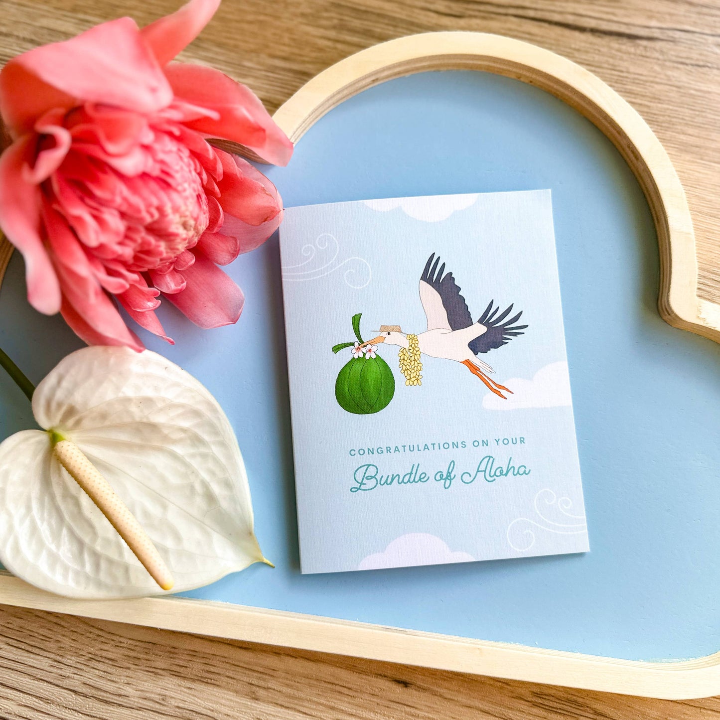 Bundle of Aloha - New Baby Greeting Card