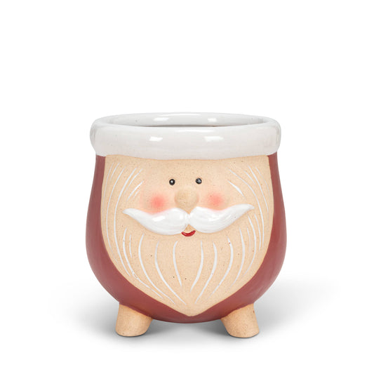 Small Santa Planter on Legs-3"H