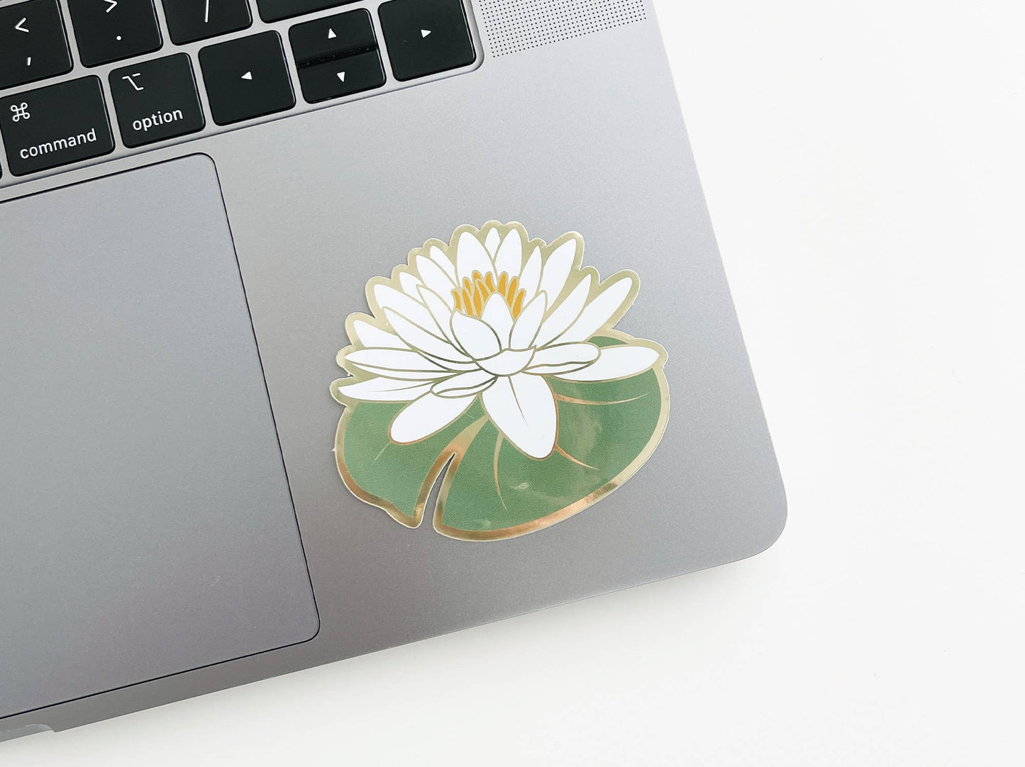 Water Lily Sticker | Luxe Metallic Gold Sticker
