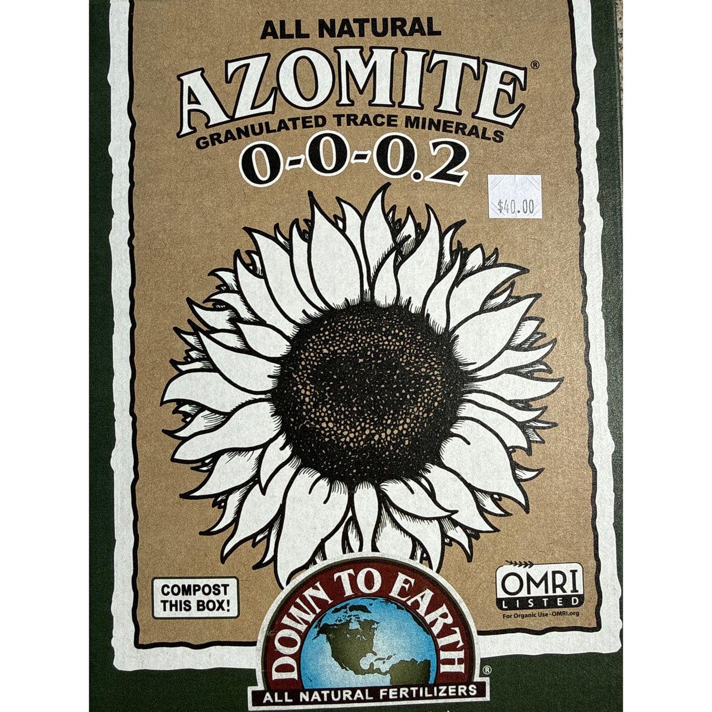 Azomite, 0-0-.02