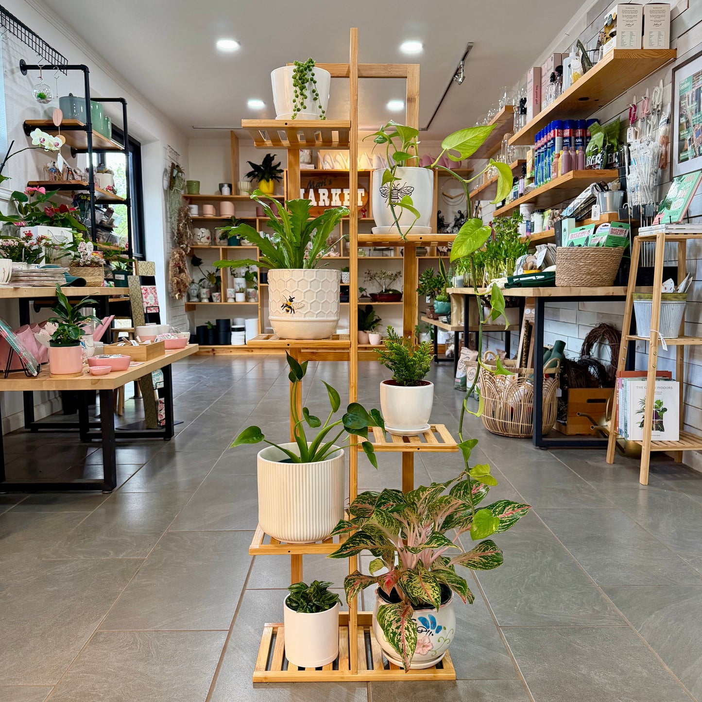 Bamboo Plant Stand