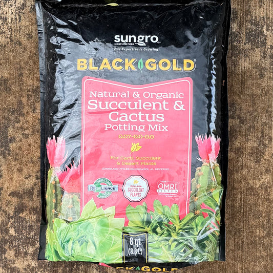 Black Gold Media — Natural & Organic Succulent & Cactus Potting Mix 8 qt