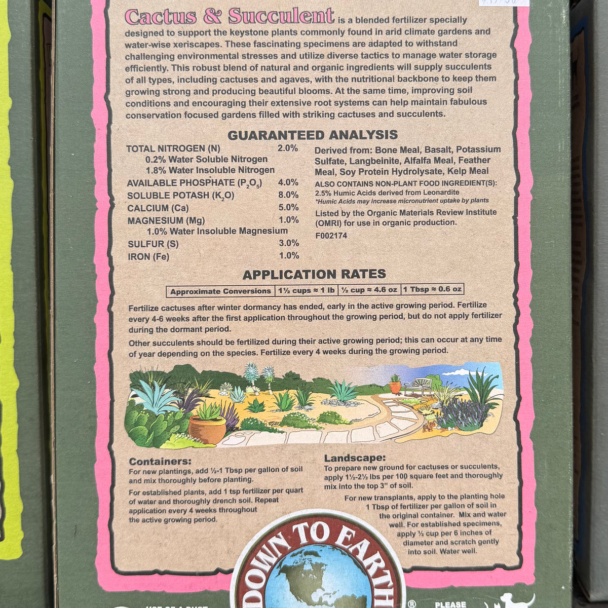 Cactus & Succulent Fertilizer 2-4-8