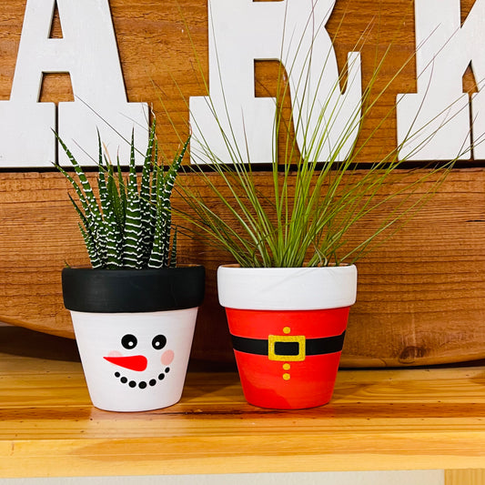 Christmas 3" Terracotta Planter