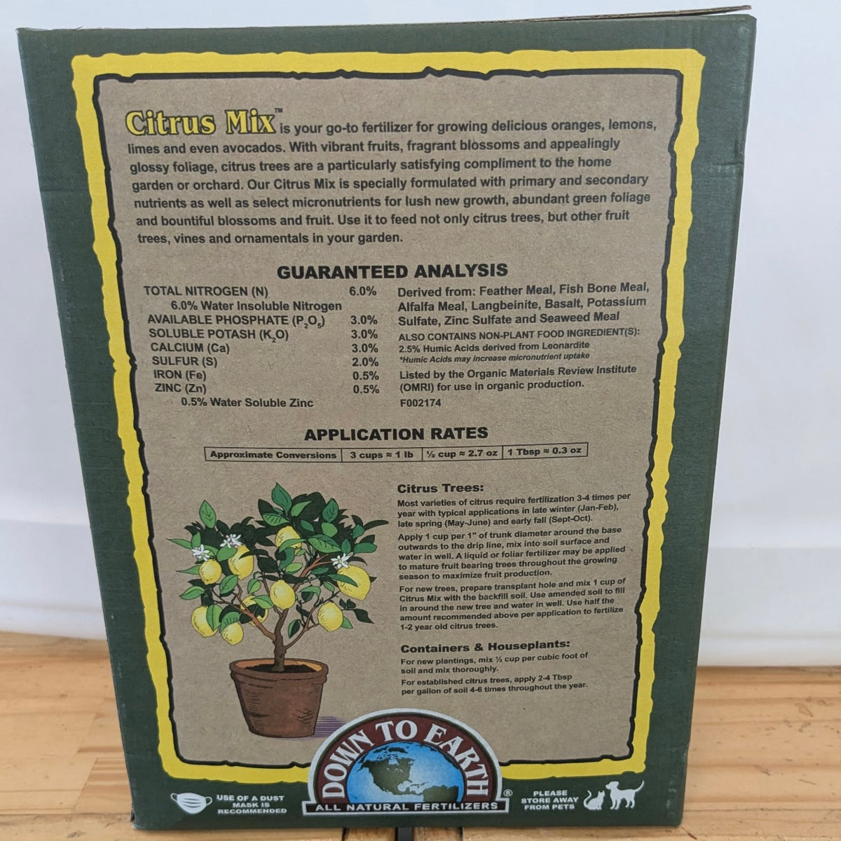 Citrus Mix Fertilizer 6-3-3