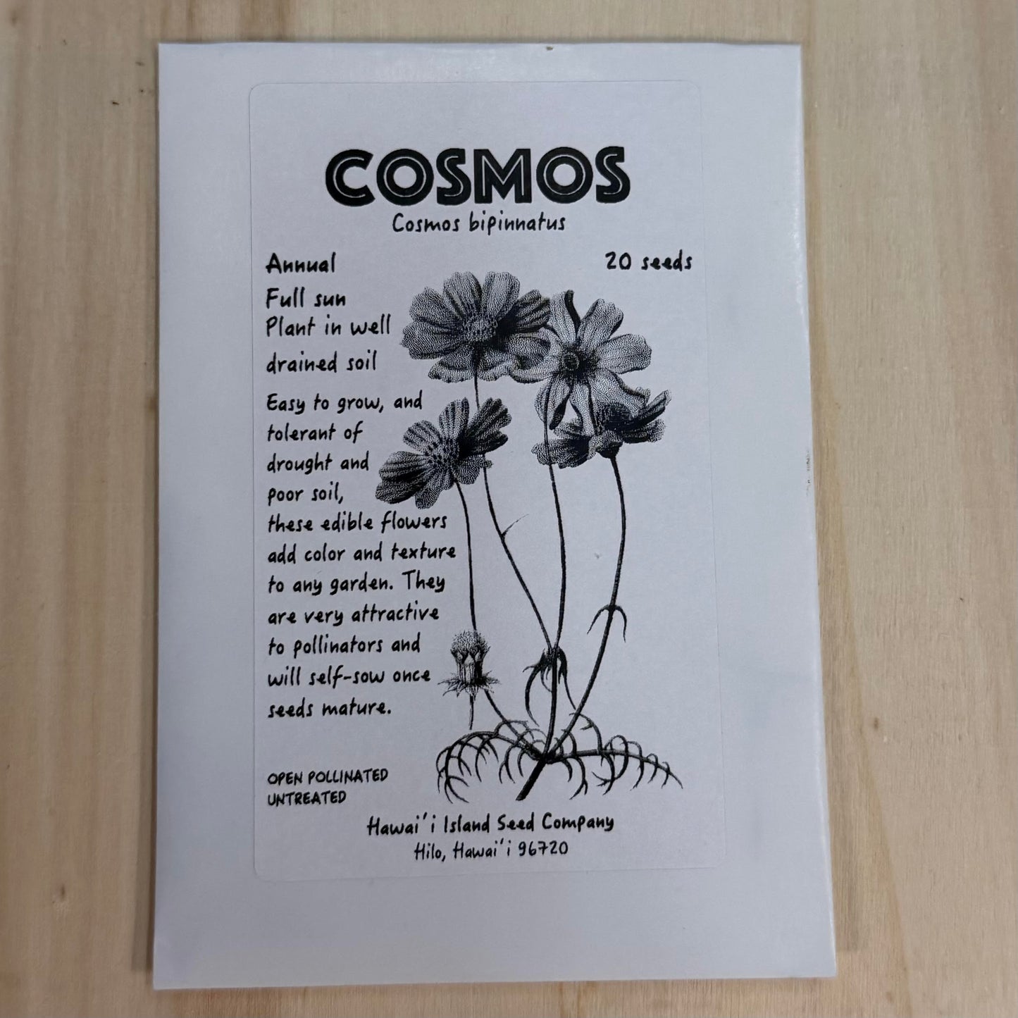 Cosmos bipinnatus 'Cosmos' Seeds