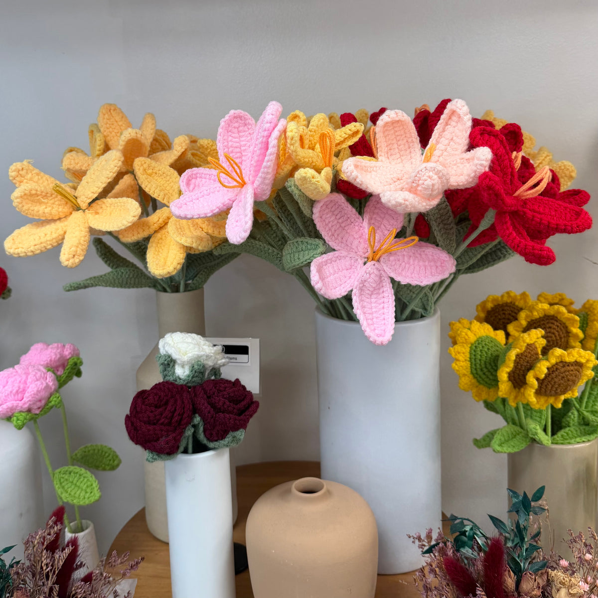 Crochet Flower Stems