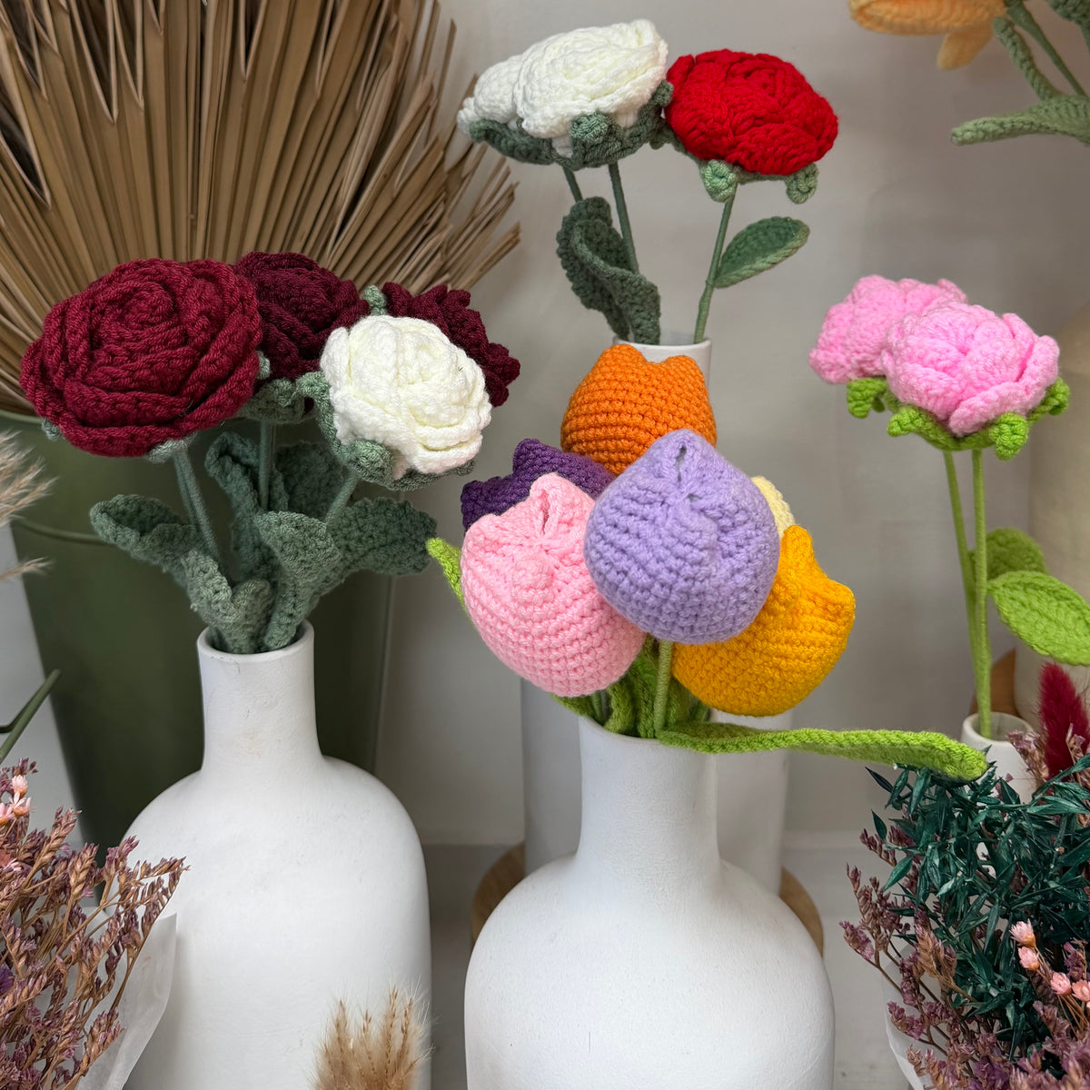 Crochet Flower Stems