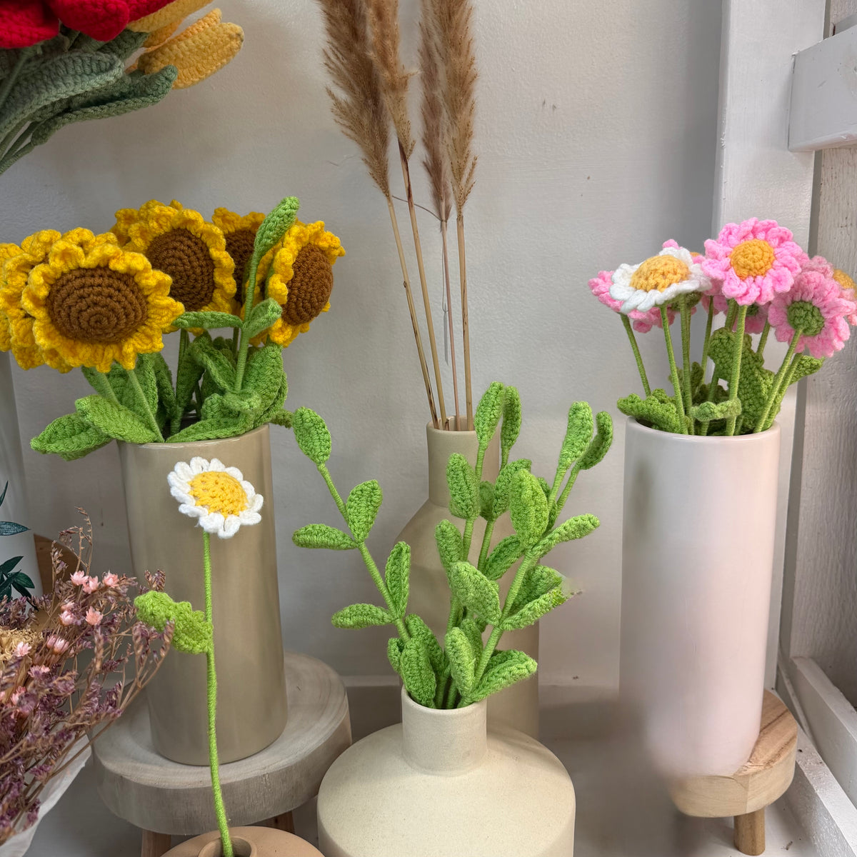 Crochet Flower Stems
